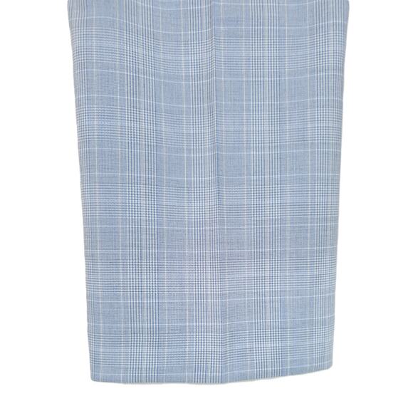 Alfani Men's Slim-Fit AlphaTech Stretch Suit Pants Light Blue Plaid 30x30 NWT - Picture 5 of 6